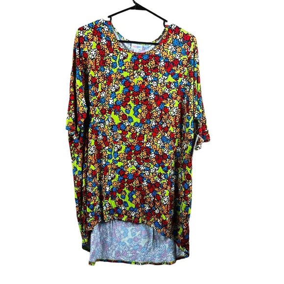 LulaRoe Irma Women's Multicolor Floral Top - Picture 1 of 7
